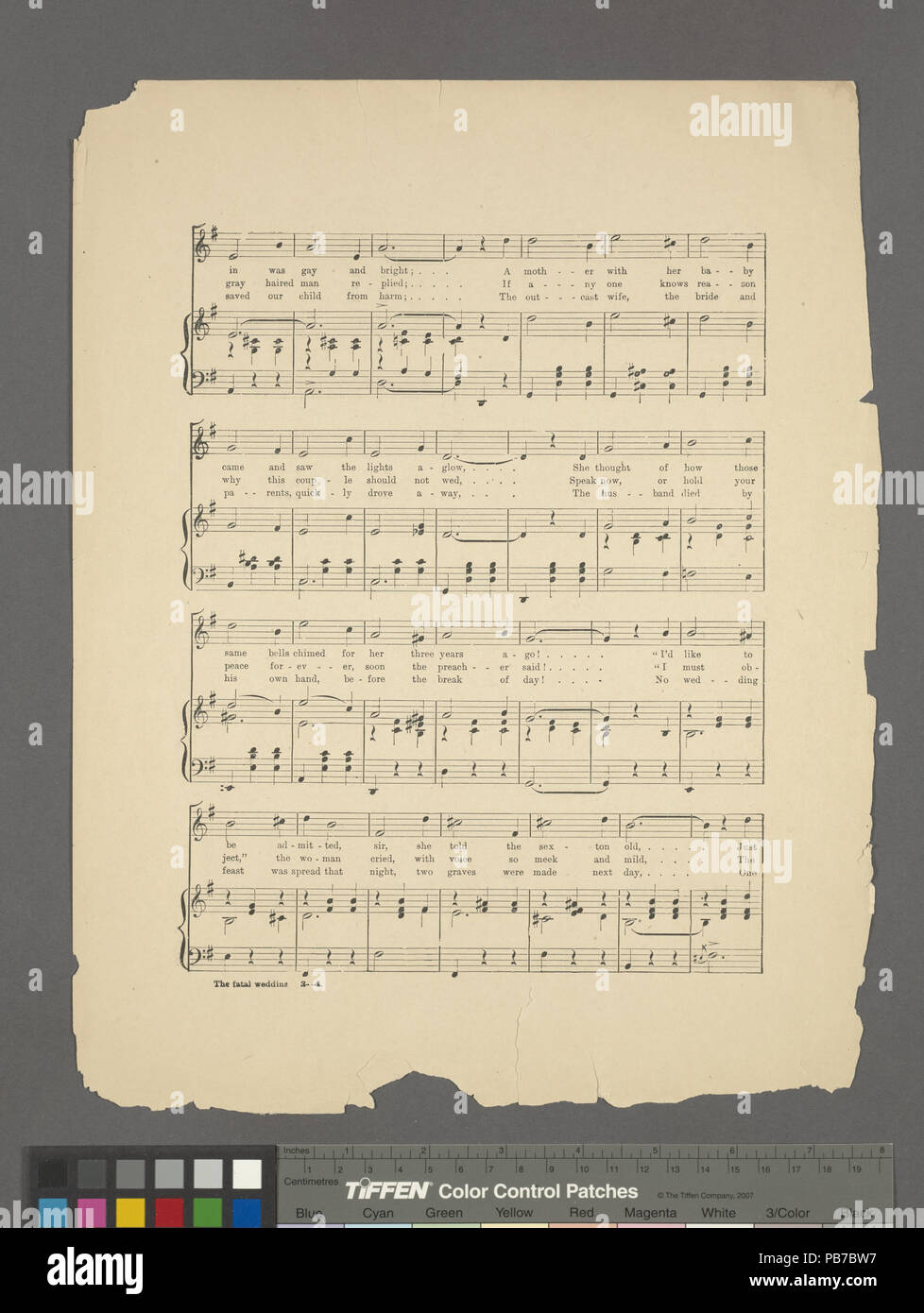 1633 Il matrimonio fatale (NYPL ADE-449165-1690831) Foto Stock