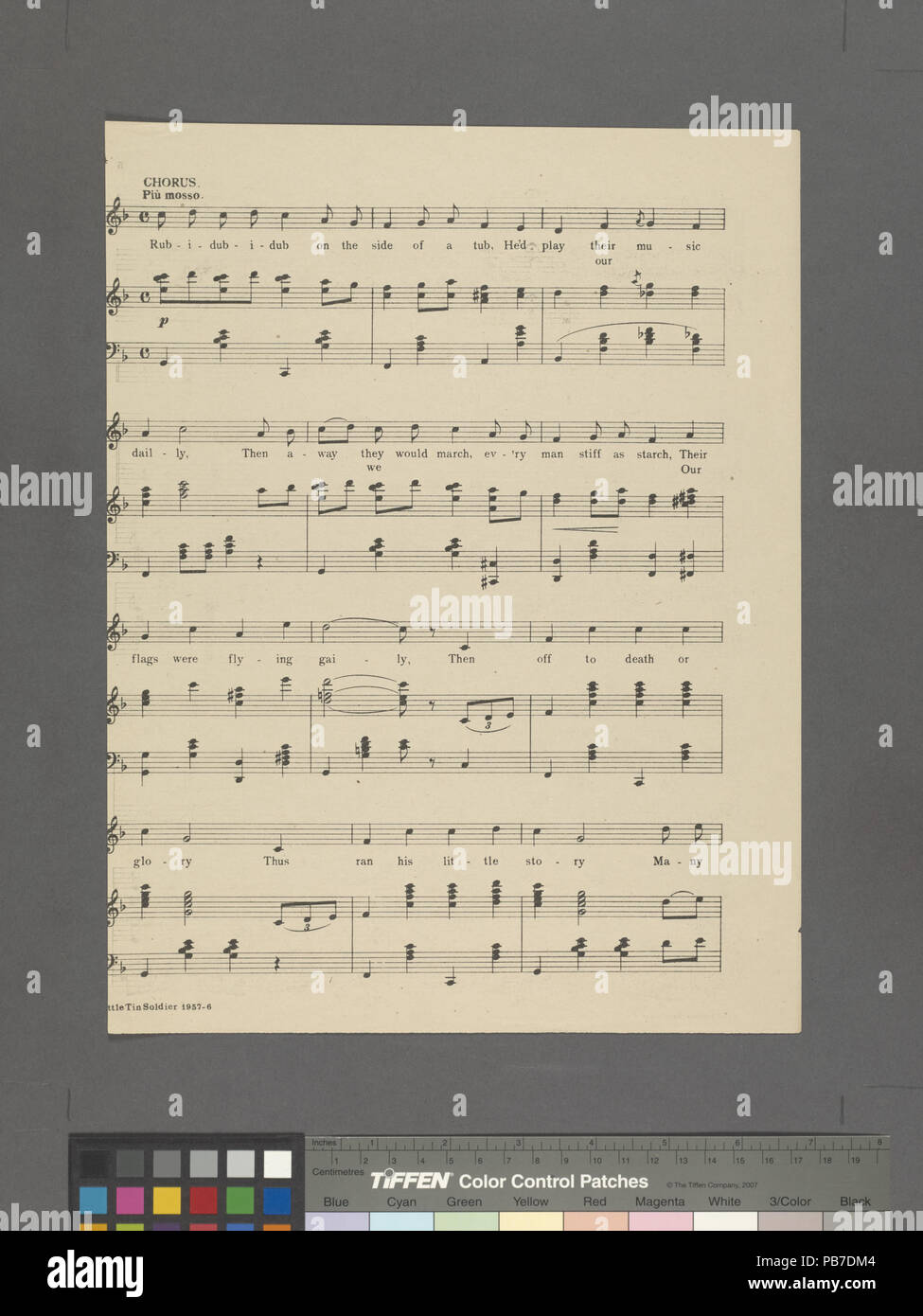 1652 Il piccolo soldato di stagno esercito (NYPL ADE-608640-1993119) Foto Stock