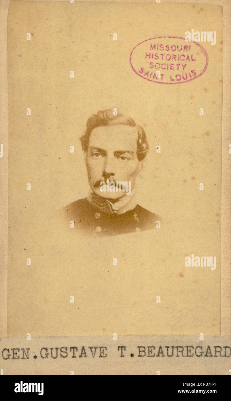 1149 P.G.T. Beauregard, Generale (Confederate) Foto Stock
