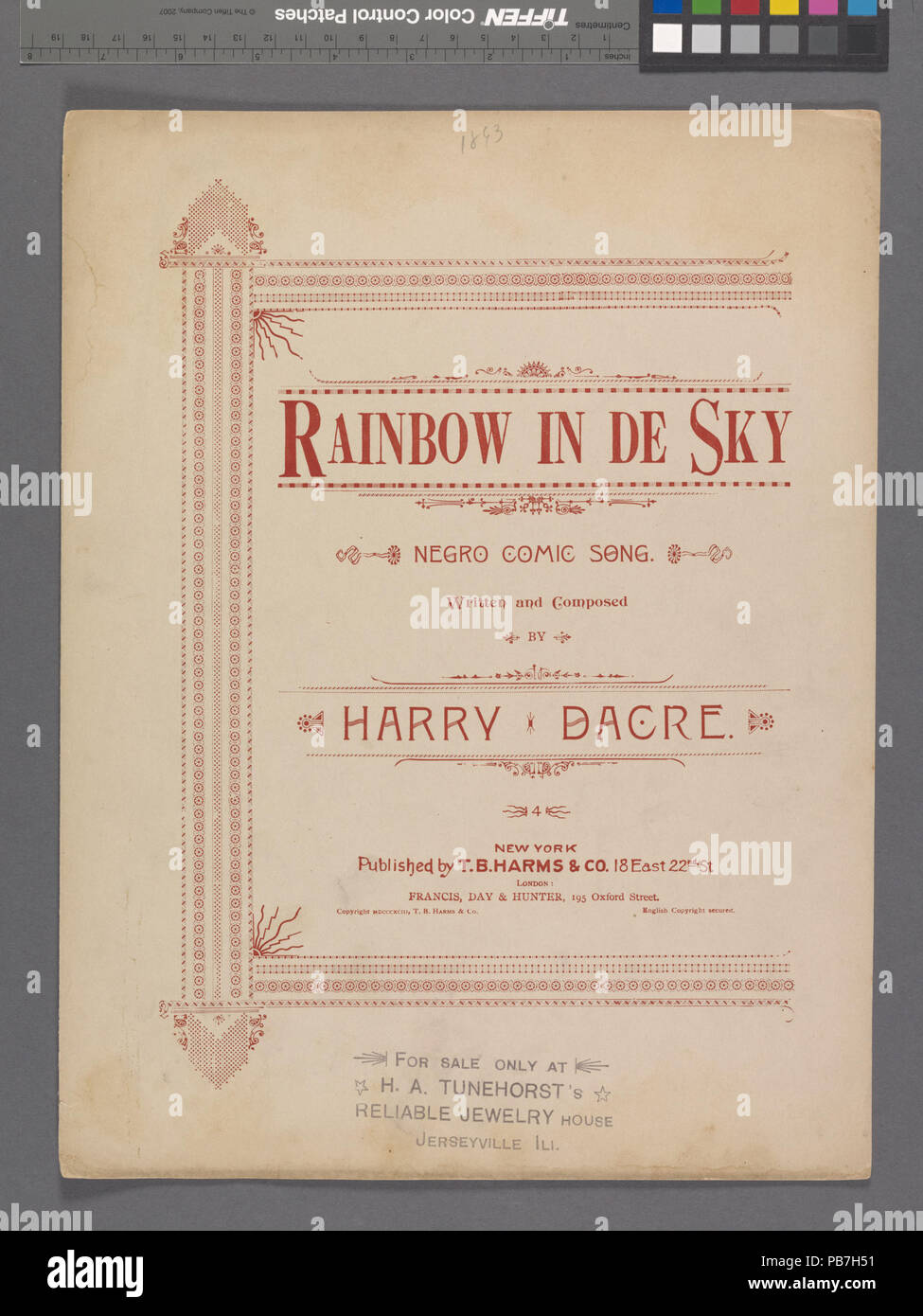 1243 Rainbow in de sky (NYPL ADE-449012-1157482) Foto Stock