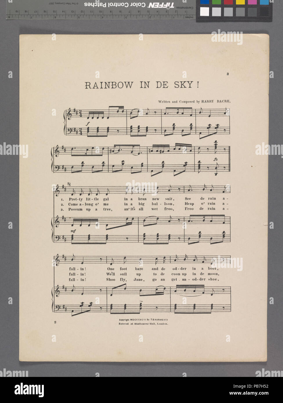 1243 Rainbow in de sky (NYPL ADE-449012-1692580) Foto Stock