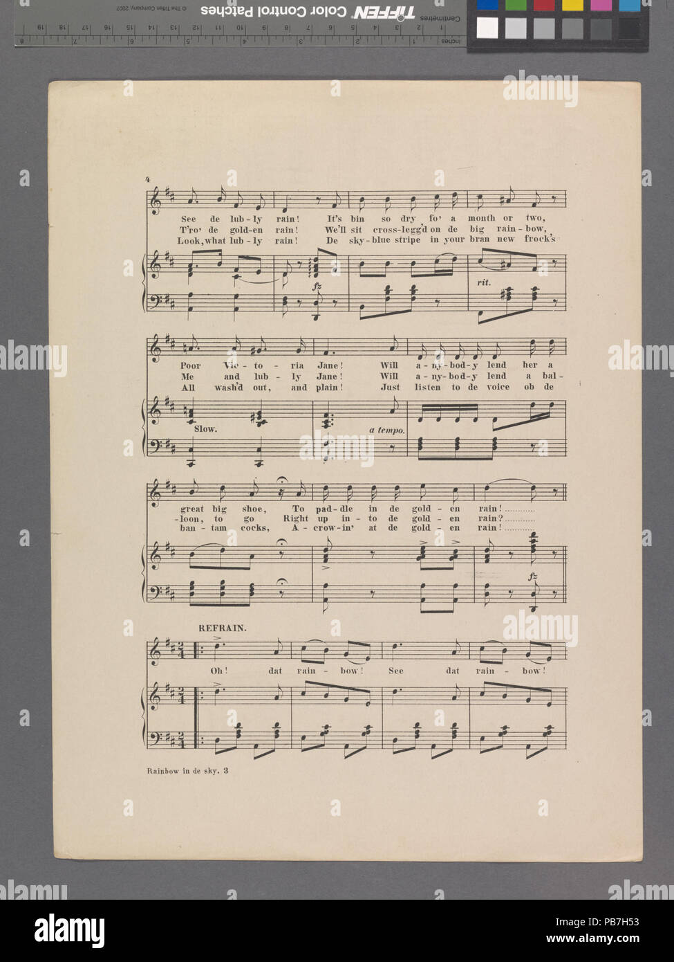 1243 Rainbow in de sky (NYPL ADE-449012-1692581) Foto Stock