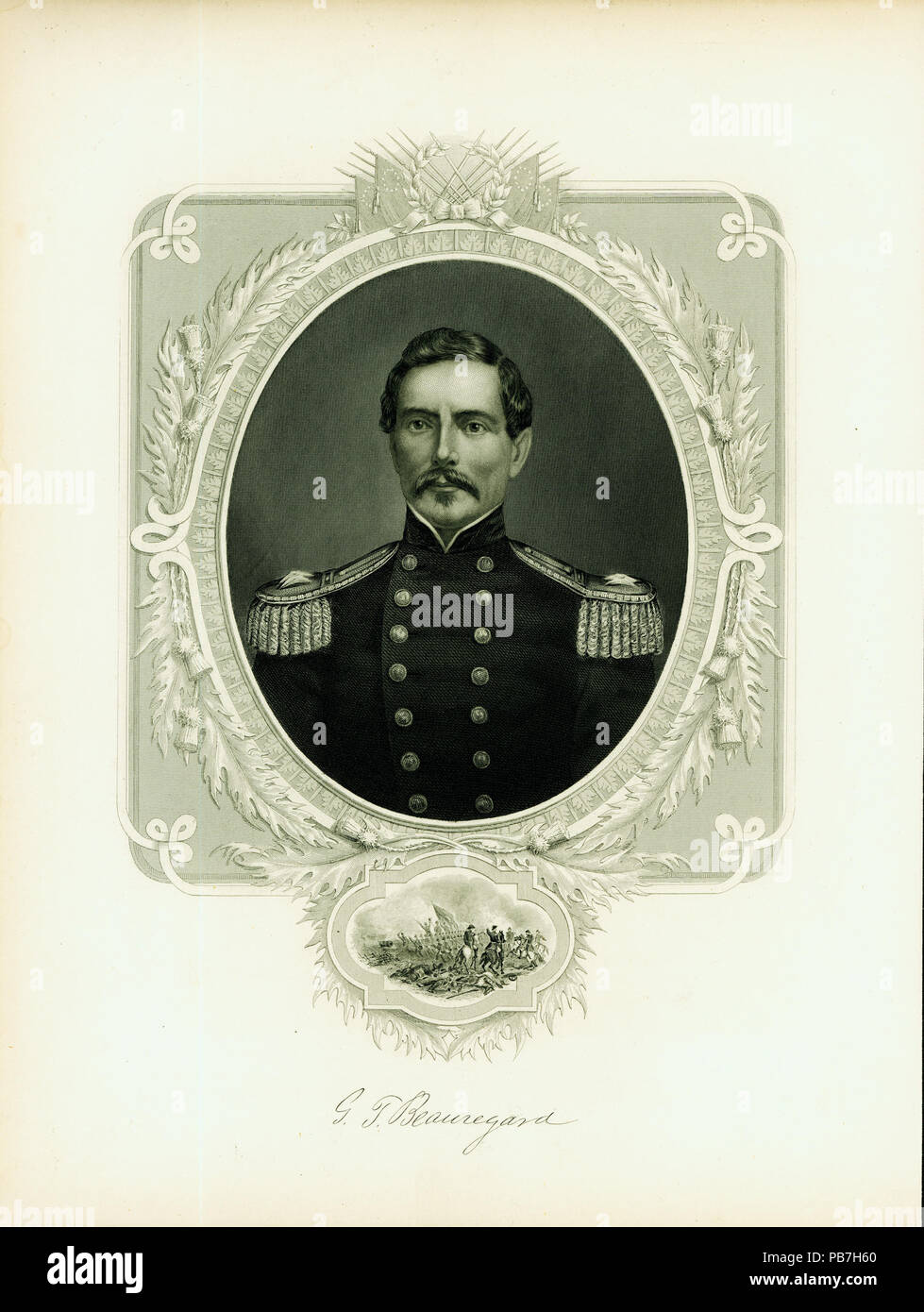 736 Gustave T. Beauregard, Generale (Confederate) Foto Stock