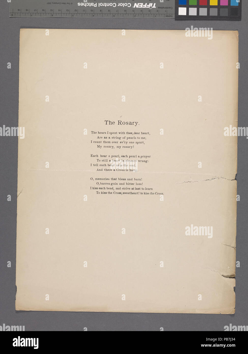 1695 Il Rosario (NYPL ADE-609077-1944625) Foto Stock