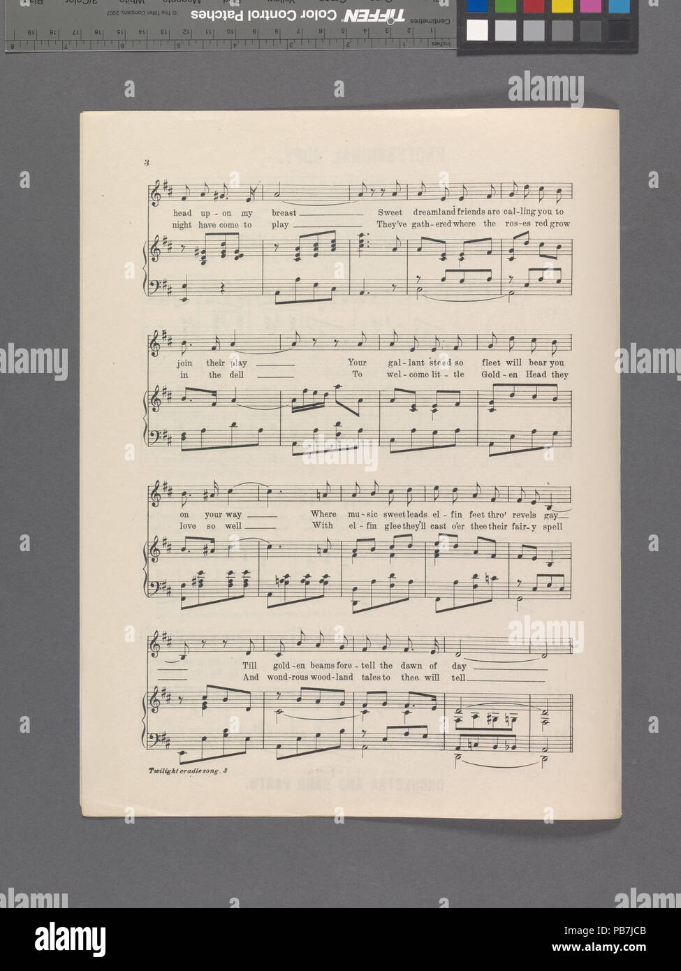 1780 Twillight culla song (NYPL ADE-608978-1947160) Foto Stock
