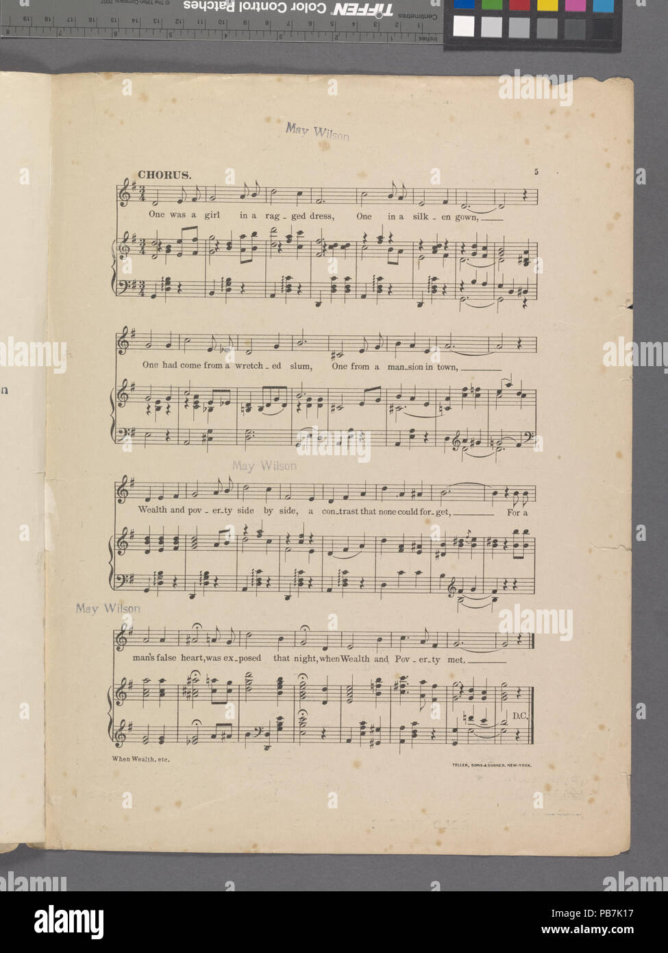 1847 Quando la ricchezza e la povertà ha incontrato (NYPL ADE-667752-1948868) Foto Stock