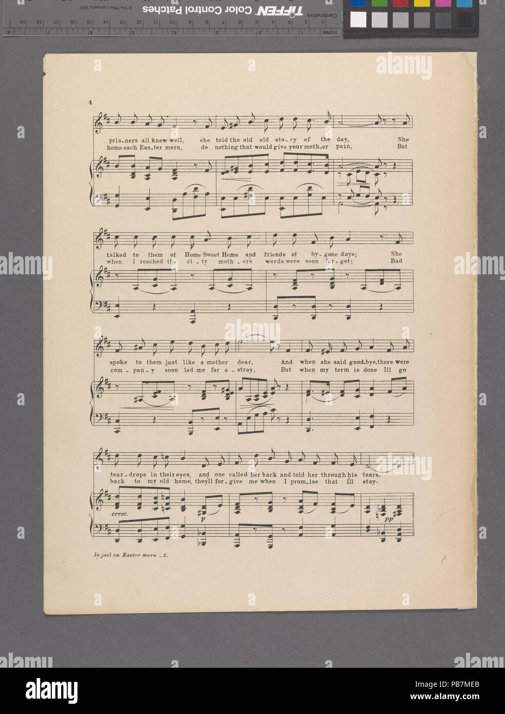 797 In carcere il mattino di Pasqua (NYPL ADE-608674-1991735) Foto Stock