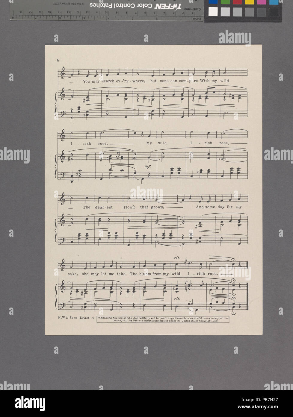 1078 La mia wild Irish rose (NYPL ADE-609715-1990492) Foto Stock