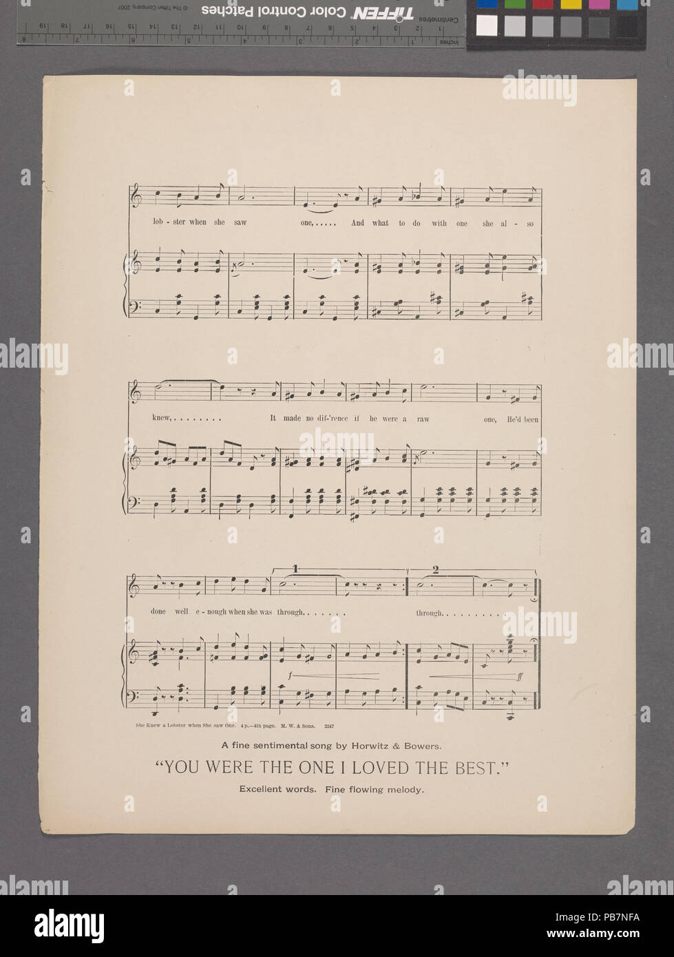 1313 conobbe un astice quando ha visto uno (NYPL ADE-609620-1995061) Foto Stock