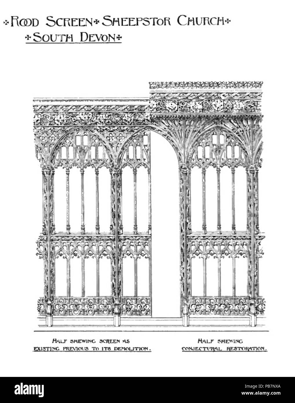 1214 porzione di schermo, pecore tor-un libro di Dartmoor Foto Stock