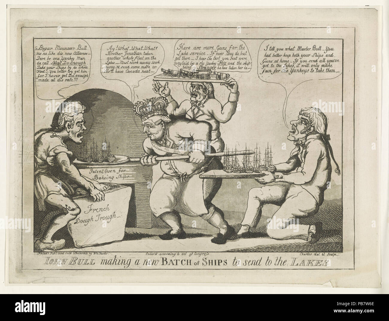 836 John Bull la realizzazione di un nuovo lotto di navi per inviare ai laghi LCCN2002708986 Foto Stock