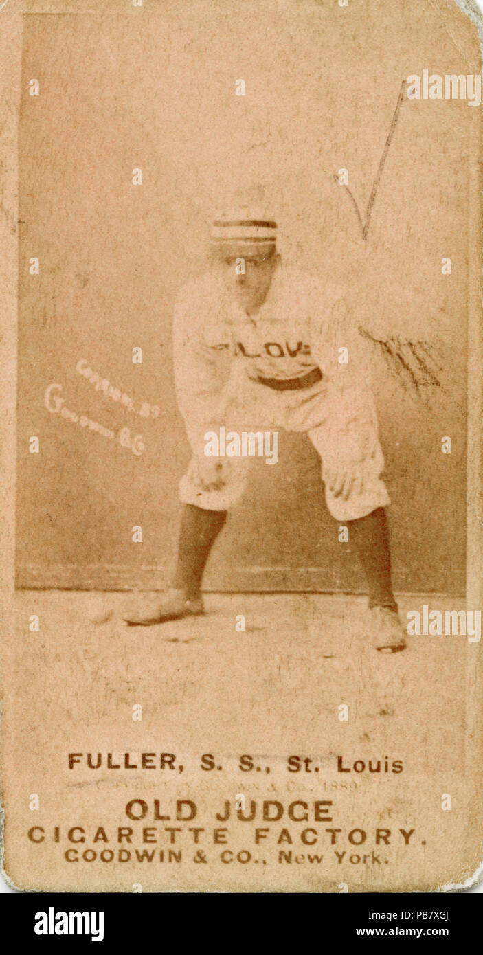 1131 vecchio giudice Goodwin e società scheda di baseball per St. Louis Brown's Fuller Foto Stock