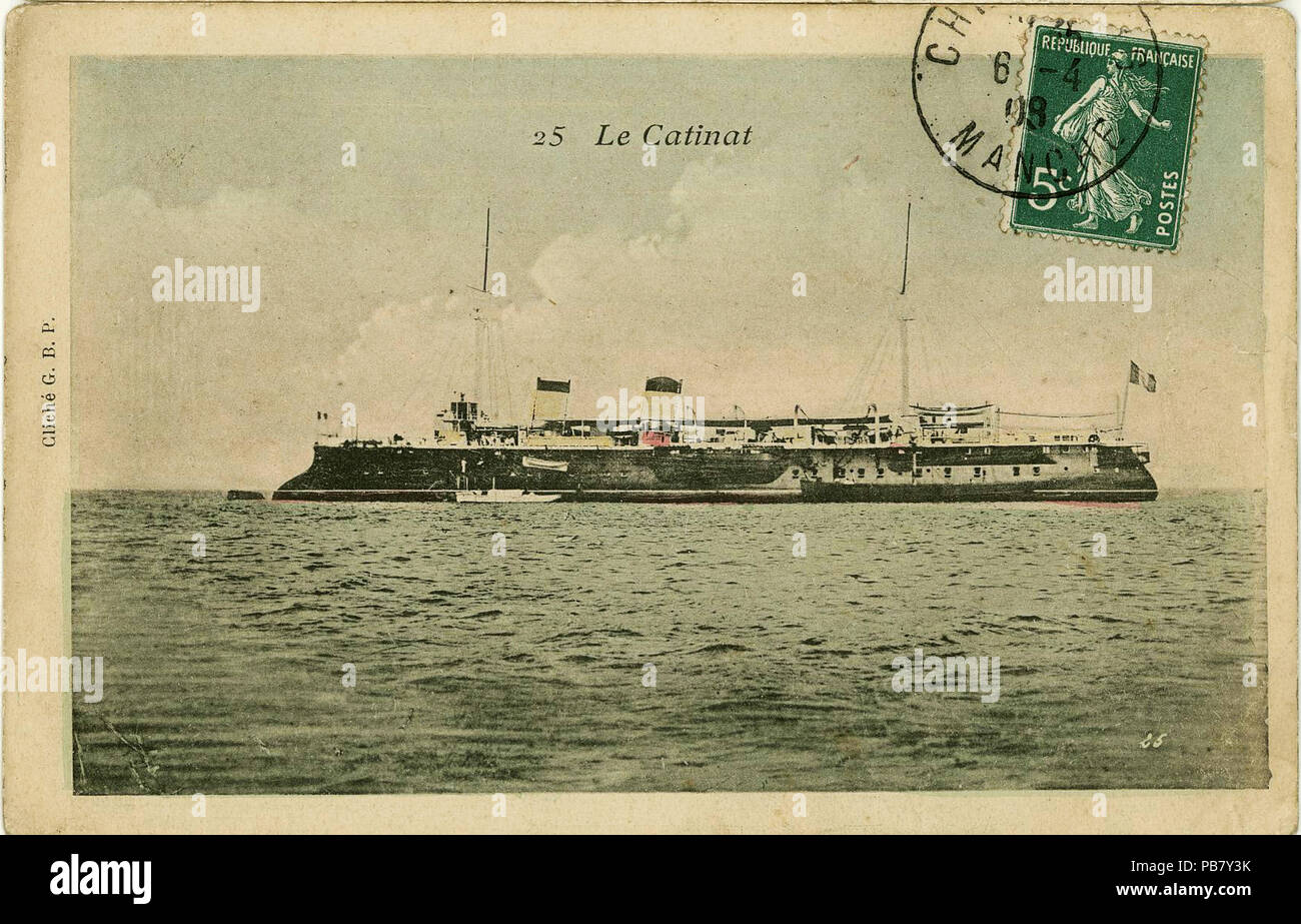 889 Le Catinat, protected cruiser, 1896-1911 Foto Stock