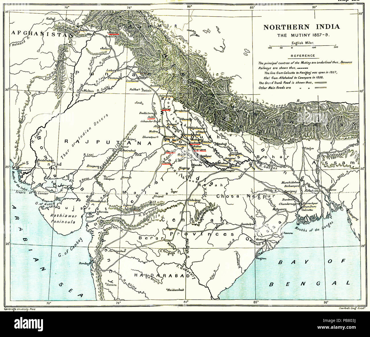 801 ribellione indiana del 1857 Foto Stock