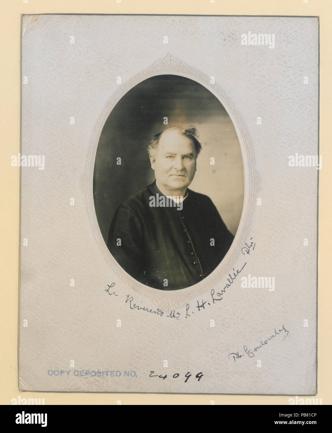 893 Le reverendo LH Lavallee Ptre (HS85-10-24099) originale Foto Stock