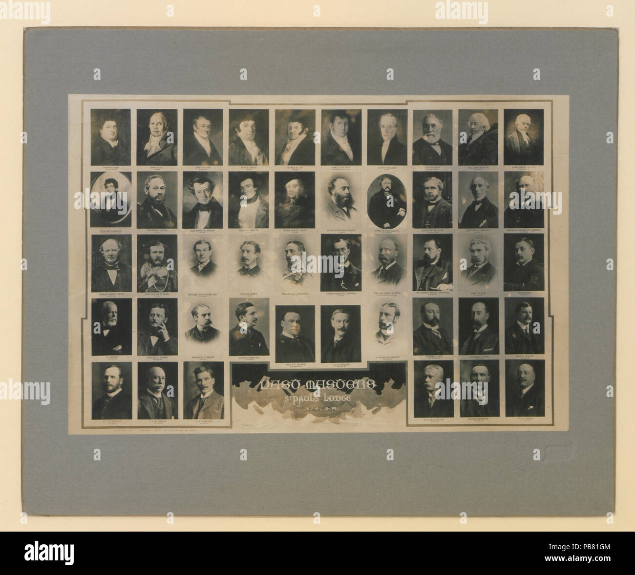 1172 maestri del passato, St Paul's Lodge, 374, ERmontage di 36 fotografie (HS85-10-25525) originale Foto Stock