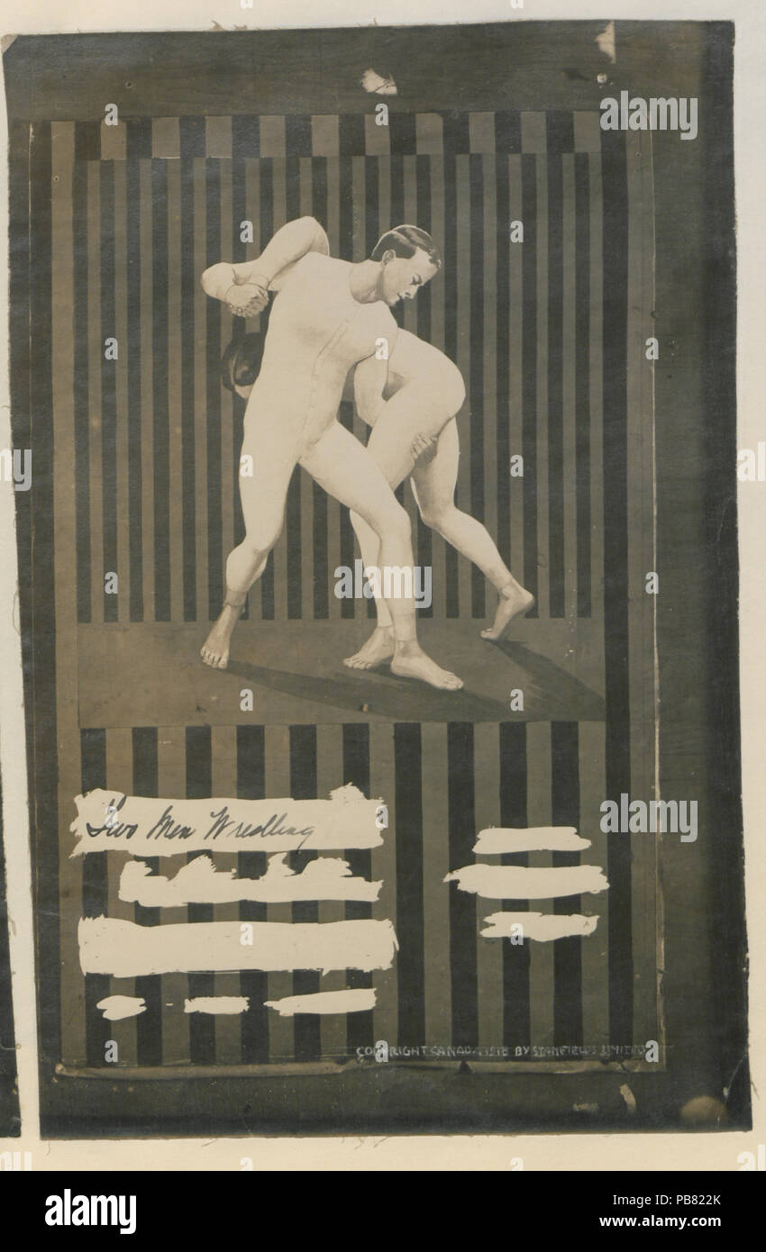 1781 Due uomini wrestling (HS85-10-35020) originale Foto Stock