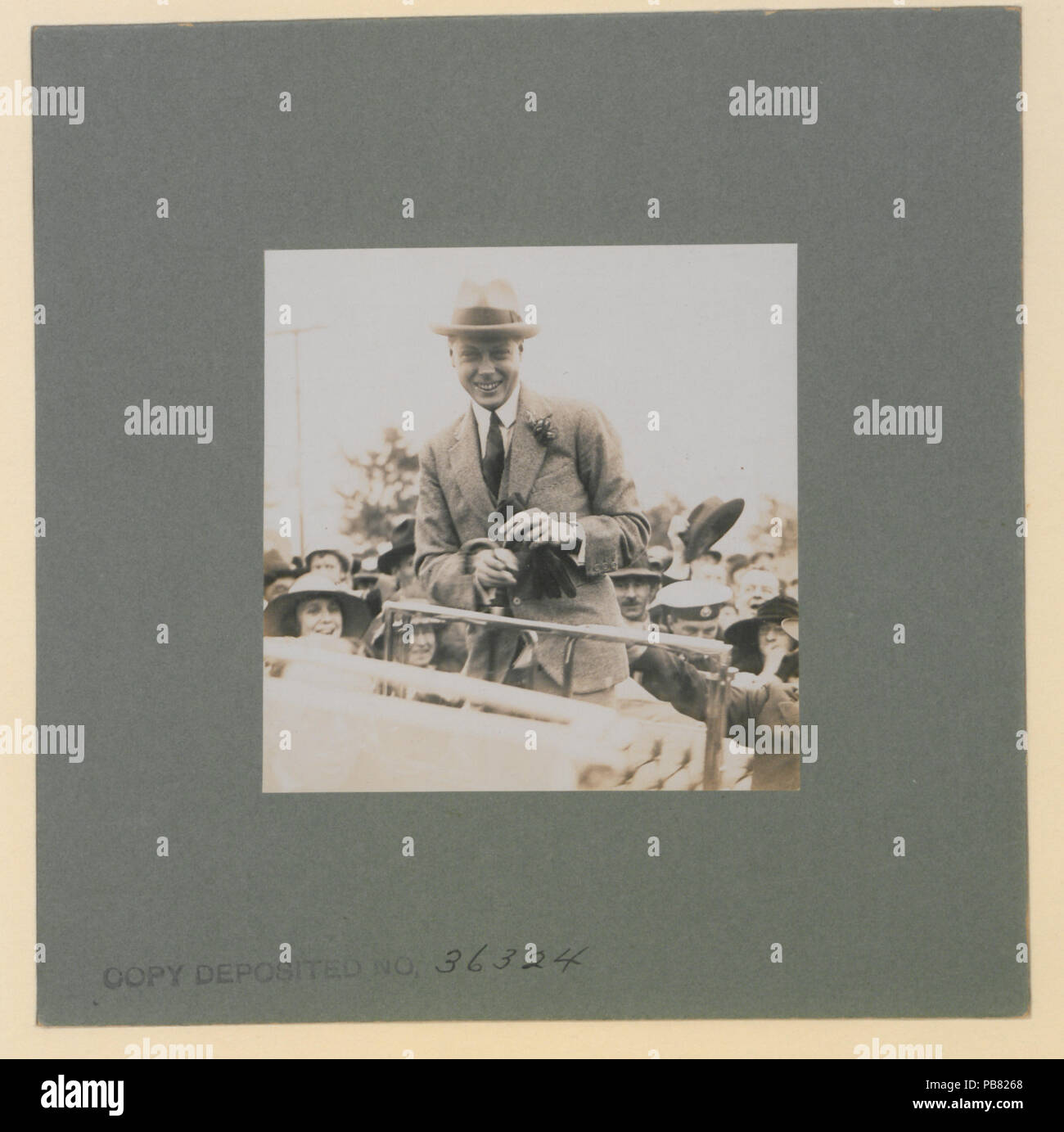 774 S.A.R. il Principe di Galles vestito in mufte, quando a Montreal il 3 settembre 1919 (HS85-10-36324) originale Foto Stock