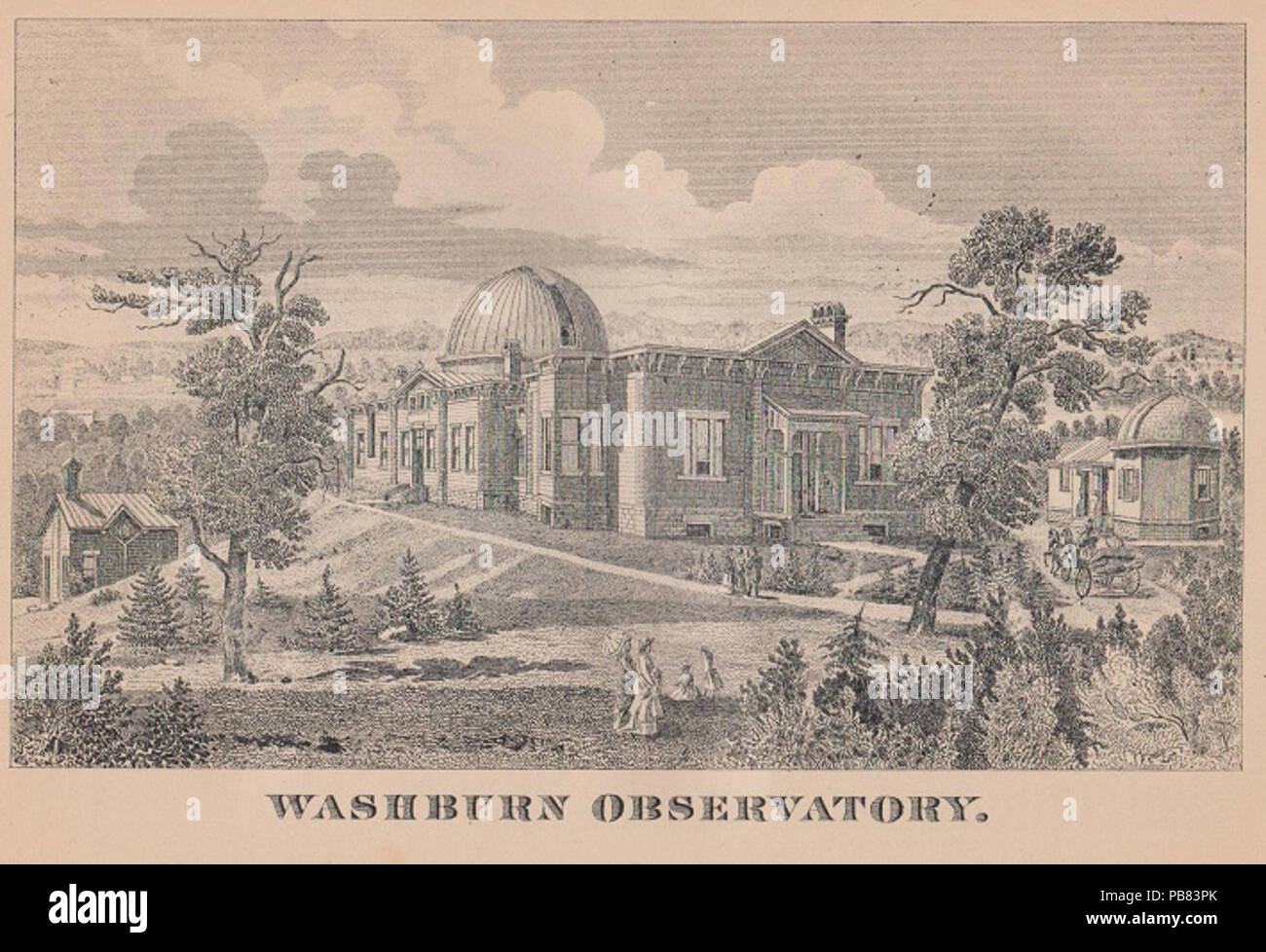 1832 Washburn Observatory Foto Stock