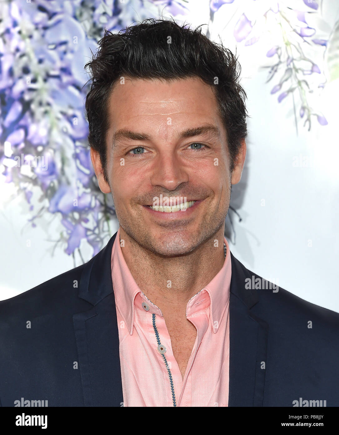 Los Angeles, California, USA. 26 Luglio, 2018. Brennan Elliott arriva l'Hallmark Channel estate TCA evento presso una residenza privata. Credito: Lisa O'Connor/ZUMA filo/Alamy Live News Foto Stock