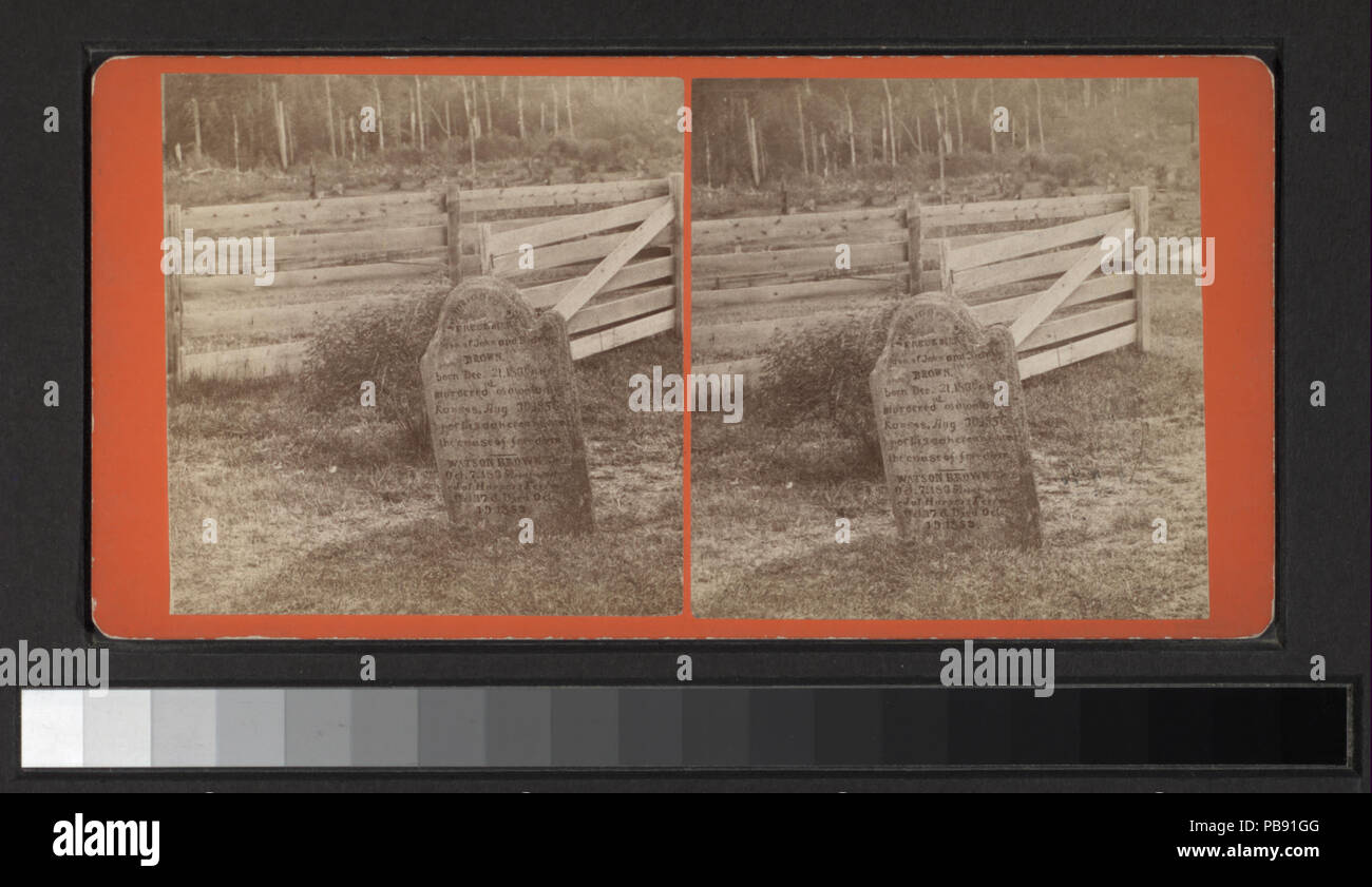 836 John Brown's grave a nord Isola d'Elba, N.Y (NYPL B11708219-G91F094 051F) Foto Stock