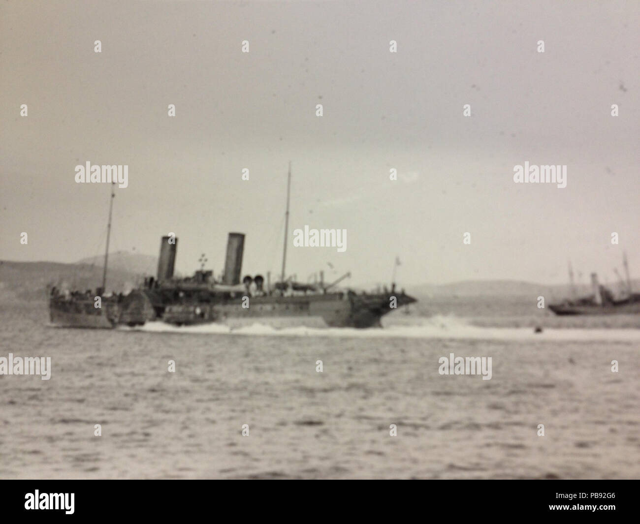 1152 Battello a vapore il Principe del Galles (re-denominato Prince Edward) sul servizio in tempo di guerra. Foto Stock