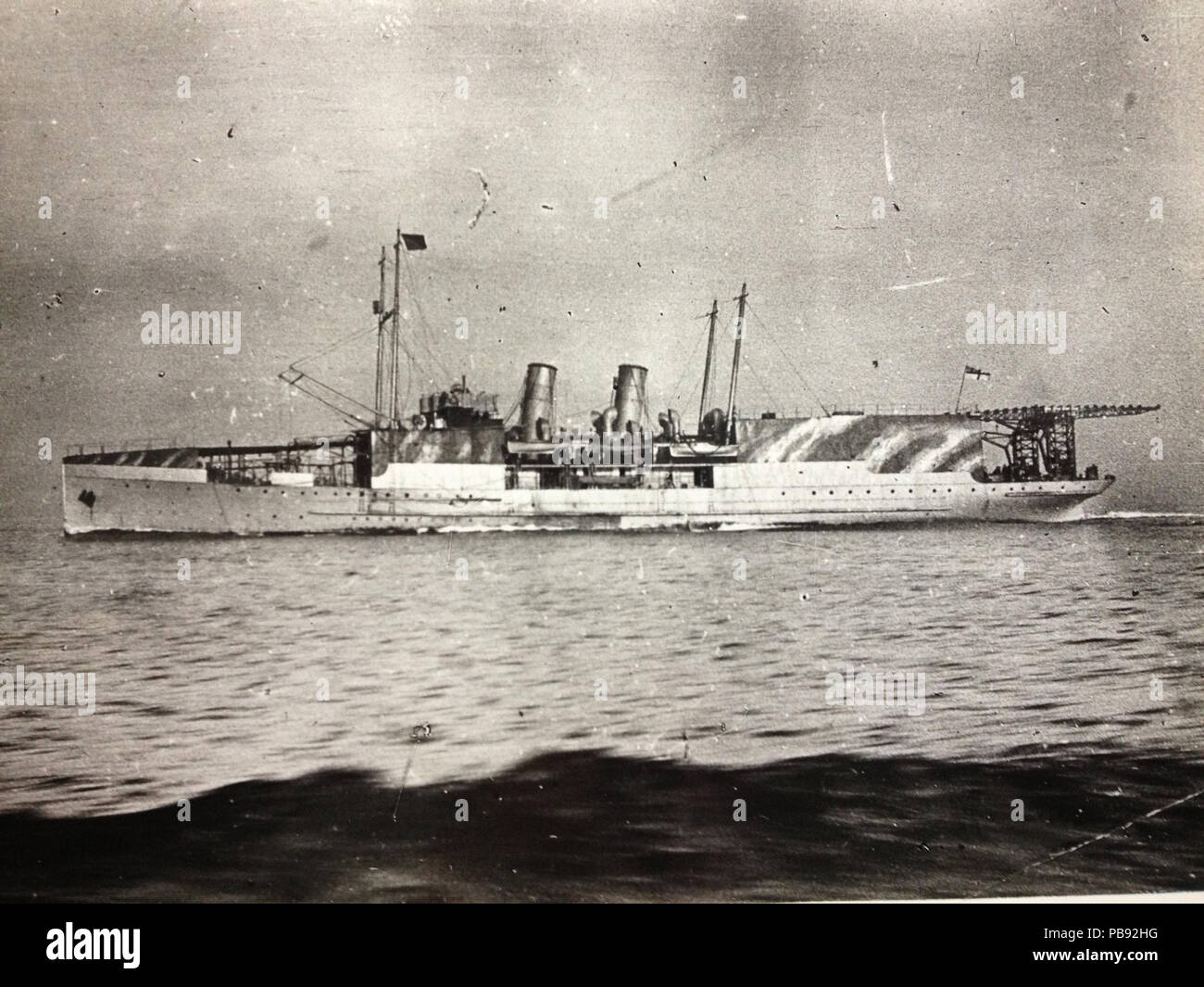 763 HMS Manxman mostrato durante la sua grande guerra servizio. Foto Stock
