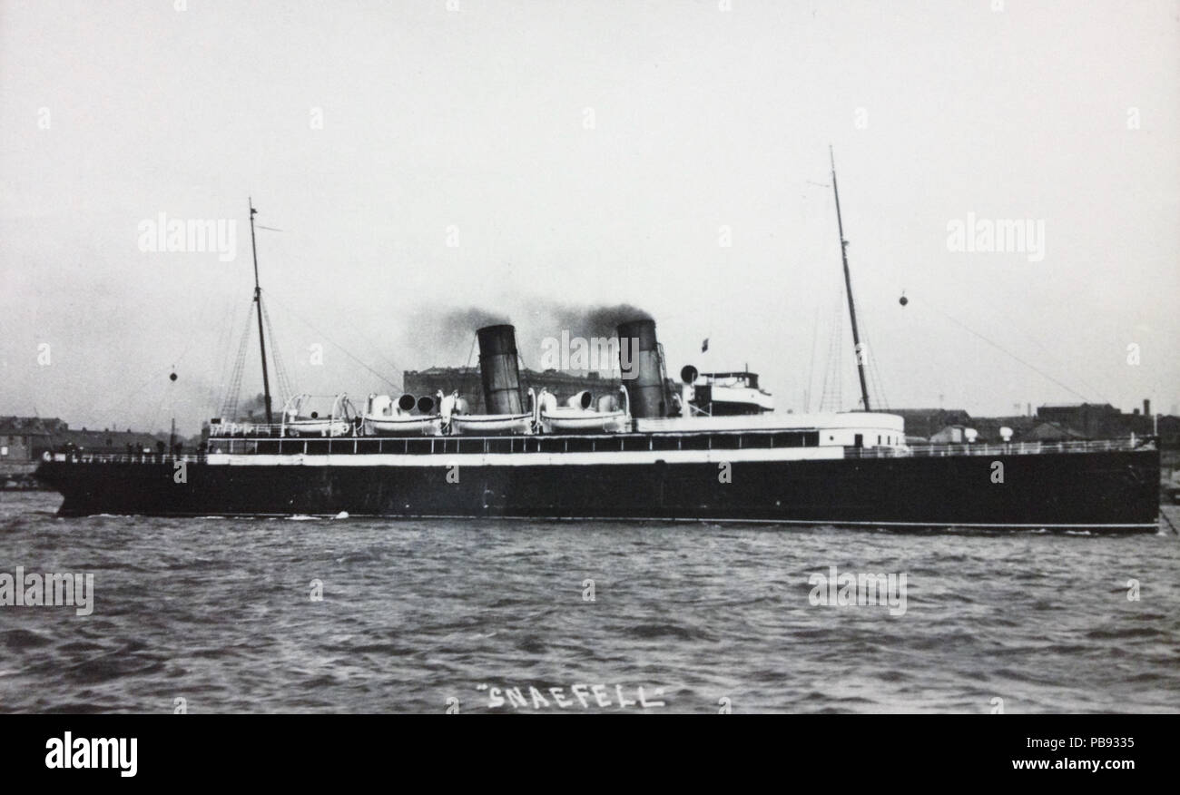 1776 TSS Snaefell su Steam servizio a pacchetto. Foto Stock