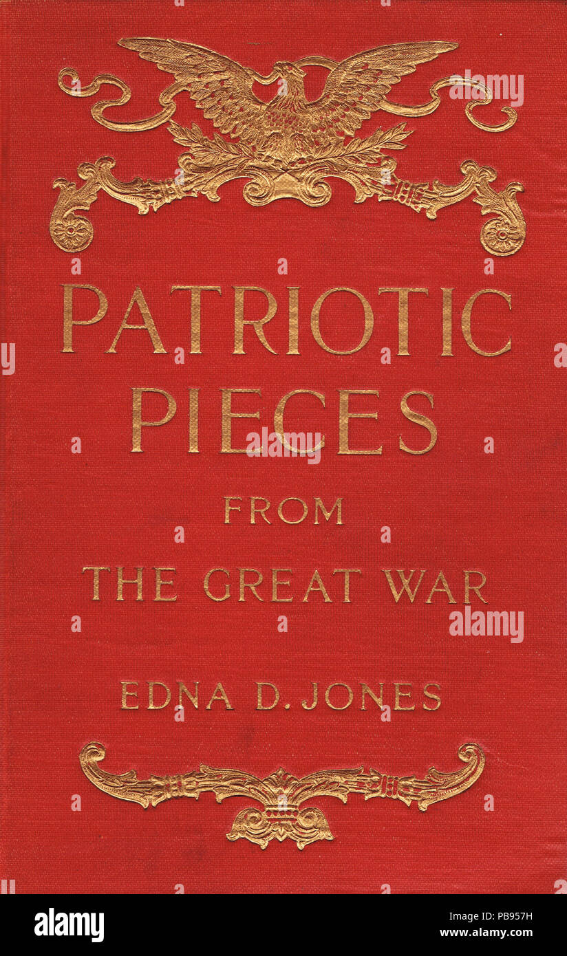1173 pezzi patriottica dalla Grande Guerra, Jones, 1918 Il coperchio Foto Stock