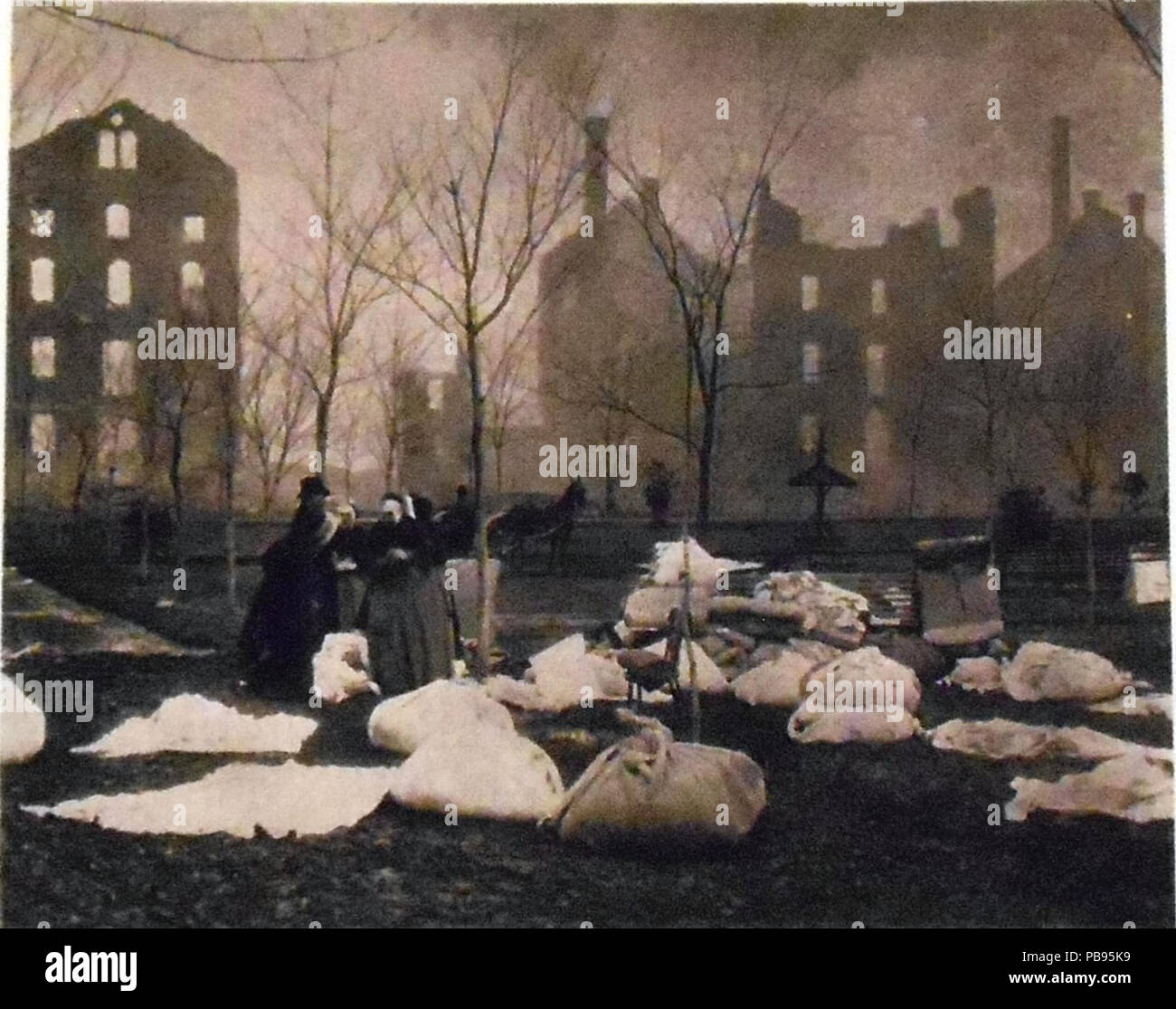 799 Incendie asile Saint-Jean-de-Dieu 01 Foto Stock