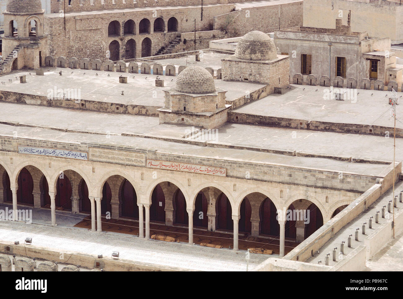 Vista della grande moschea di Sousse, Tunisia Foto Stock