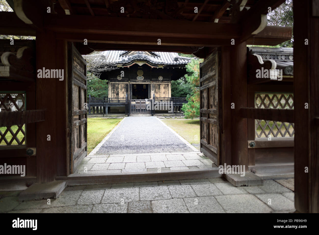 Konchi-in, storico tempio giapponese, una sub-tempio di Nanzen-ji tempio complesso in Sakyo-ku, Kyoto, Giappone 2017 Foto Stock