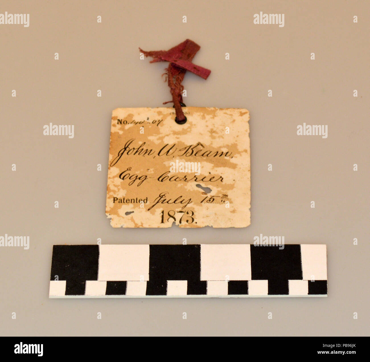 1173 Patnet modello per un uovo portante, da Giovanni A. il fascio Foto Stock