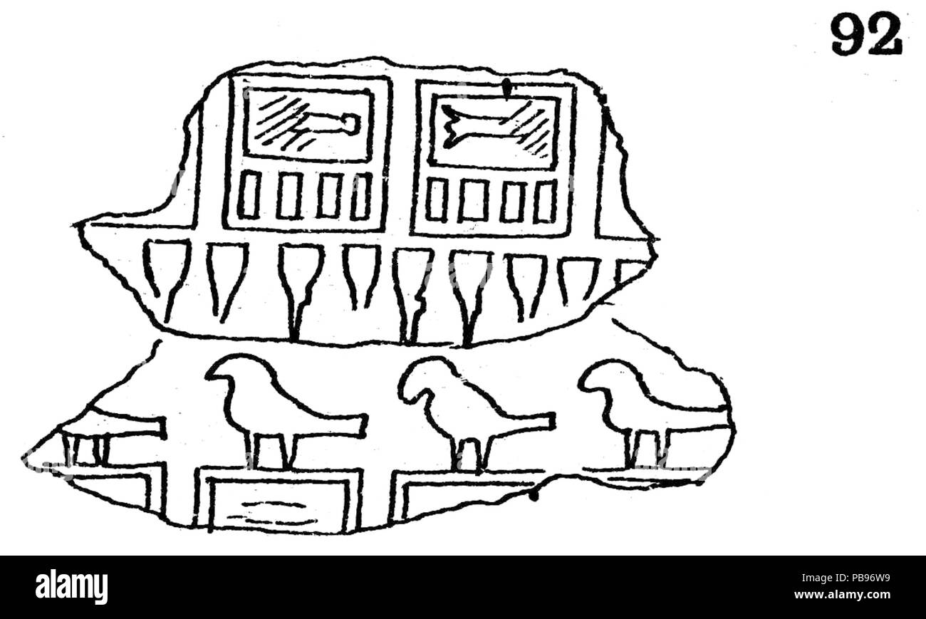 1081 Narmer la tenuta da Abydos Foto Stock