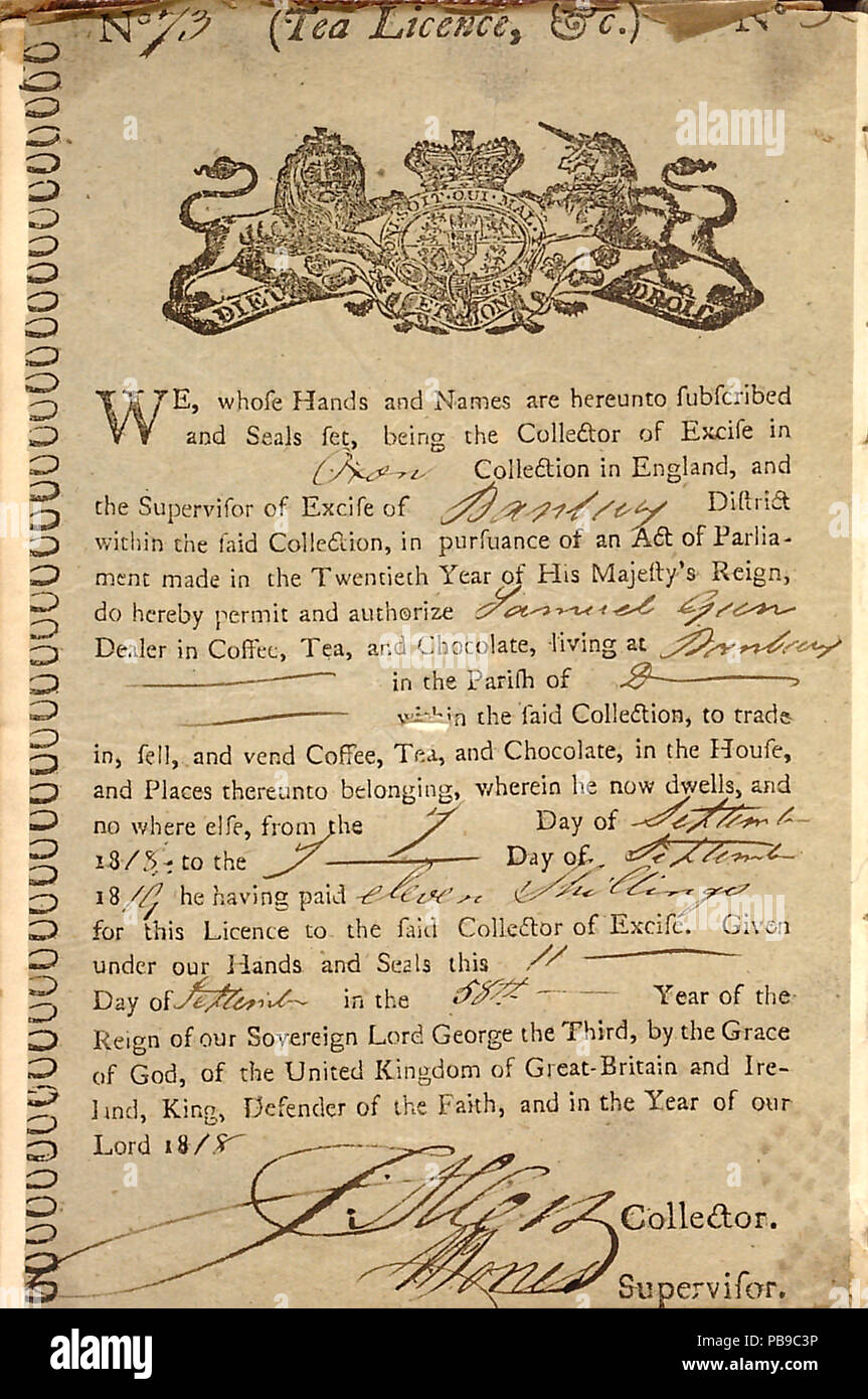 1738 Thomas Butler diari Gunn- Volume 7, pagina 4, 11 Settembre 1818 Foto Stock 1738 Thomas Butler diari Gunn- Volume 7, pagina 4, 11 Settembre 1818 Foto Stock