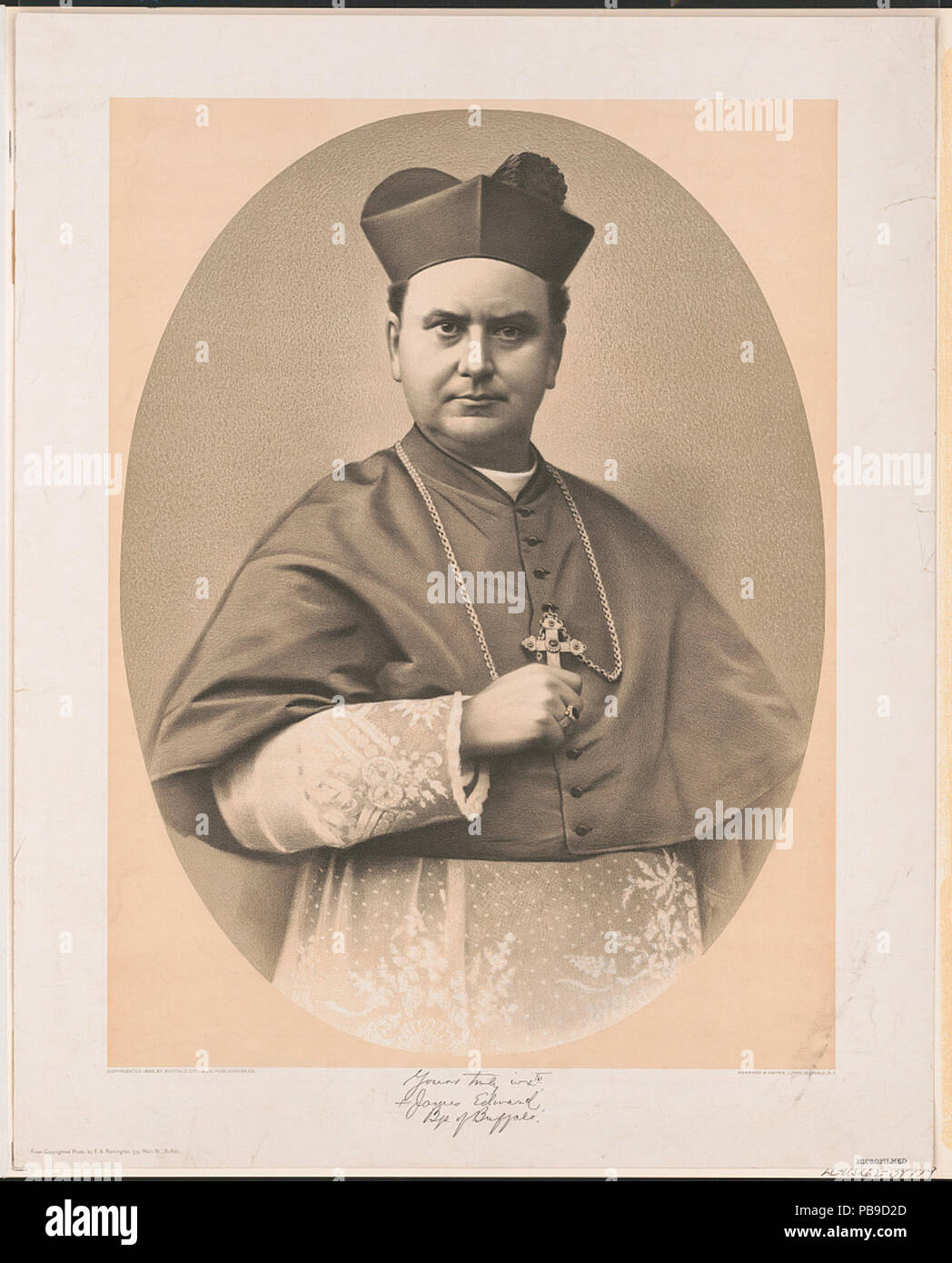 1879 Yours Truly ivxto, James Edward, Bp. di Buffalo LCCN2003667070 Foto Stock