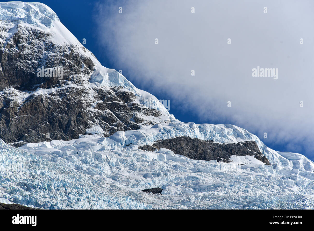 Ghiacciaio nel Parco Nazionale di Parque Nacional Los Glaciares, Argentina, Patagonia, Sud America Foto Stock