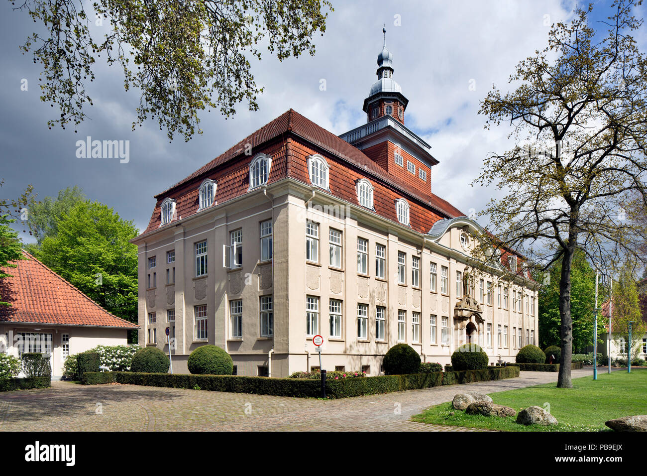 Cloppenburger Amtshaus, ex ufficio amministrazione, catasto ufficio, edificio autorità e ufficio delle imposte, oggi edificio principale Foto Stock