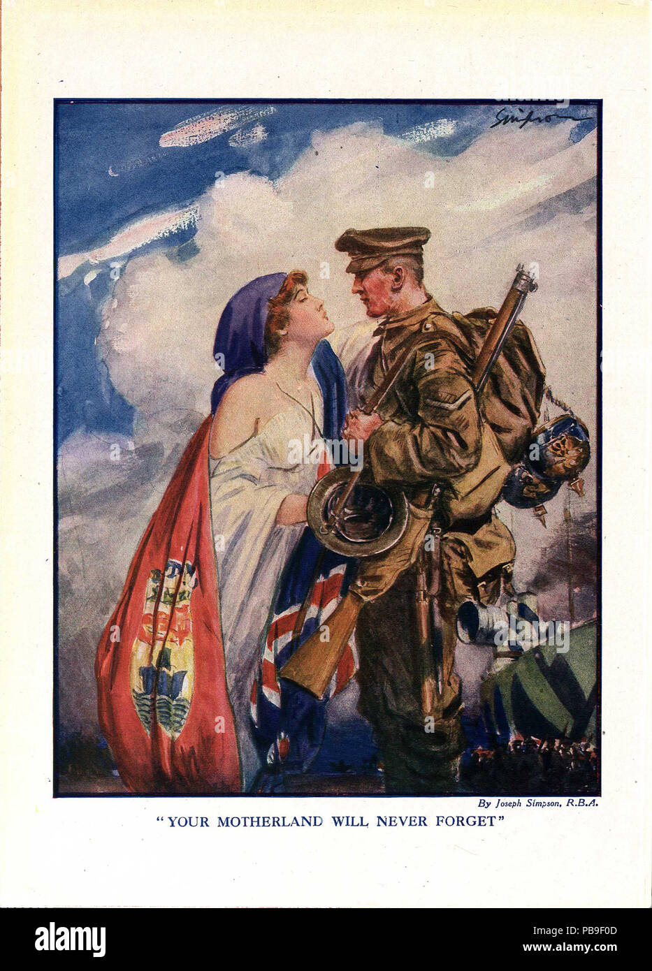 1879 La tua patria non potrà mai dimenticare Foto Stock