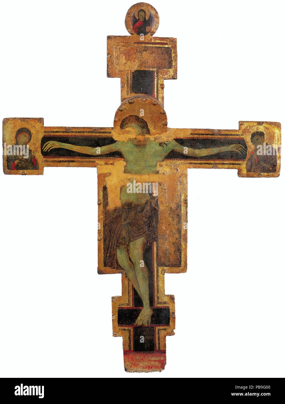 1245 Ranieri d'Ugolino, Croce dipinta, VIII-IX decennale del XIII secolo. Pisa, Museo Nazionale di San Matteo - копия Foto Stock