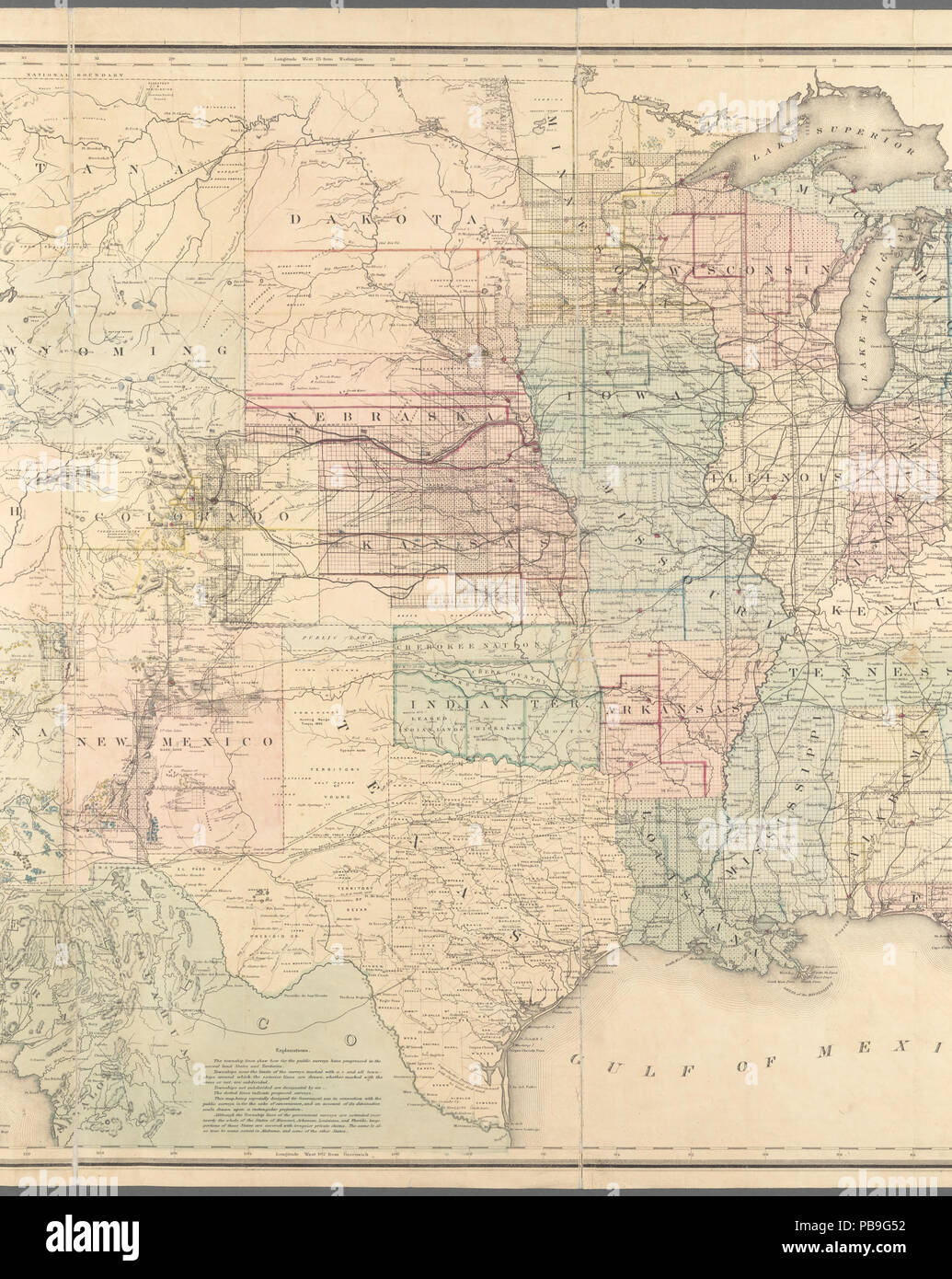 994 mappa degli Stati Uniti e territori (NYPL b20883820-5652846) Foto Stock