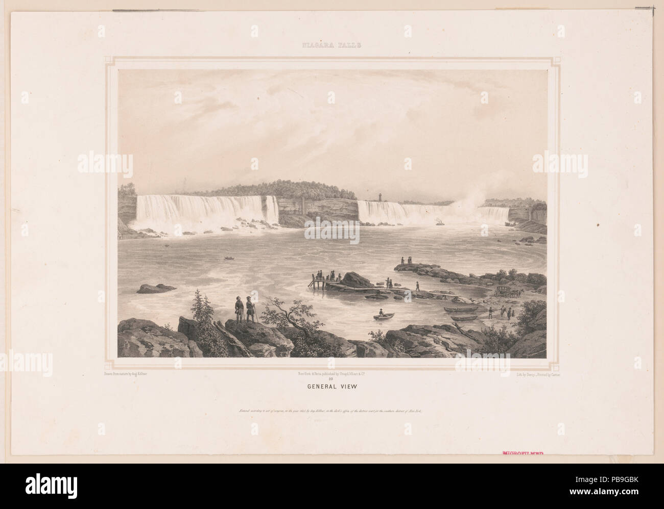 1099 Cascate del Niagara vista generale LCCN2003655714 Foto Stock