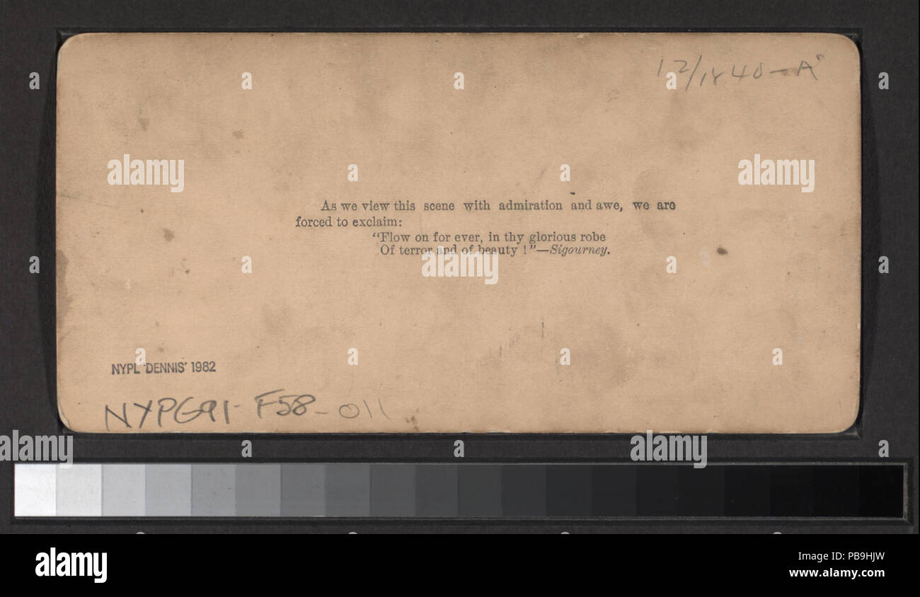 1099 Niagara Falls (cascate Horseshoe), le Cascate del Niagara, N.Y., U.S.A. (NYPL B11708188-G91F058 011B) Foto Stock