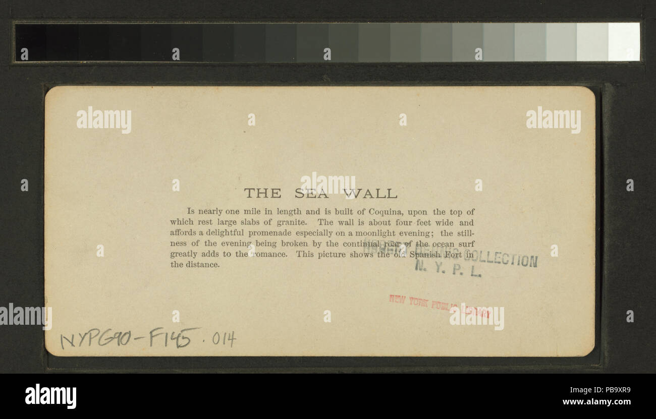 1699 La parete del mare (NYPL B11707422-G90F145 014B) Foto Stock