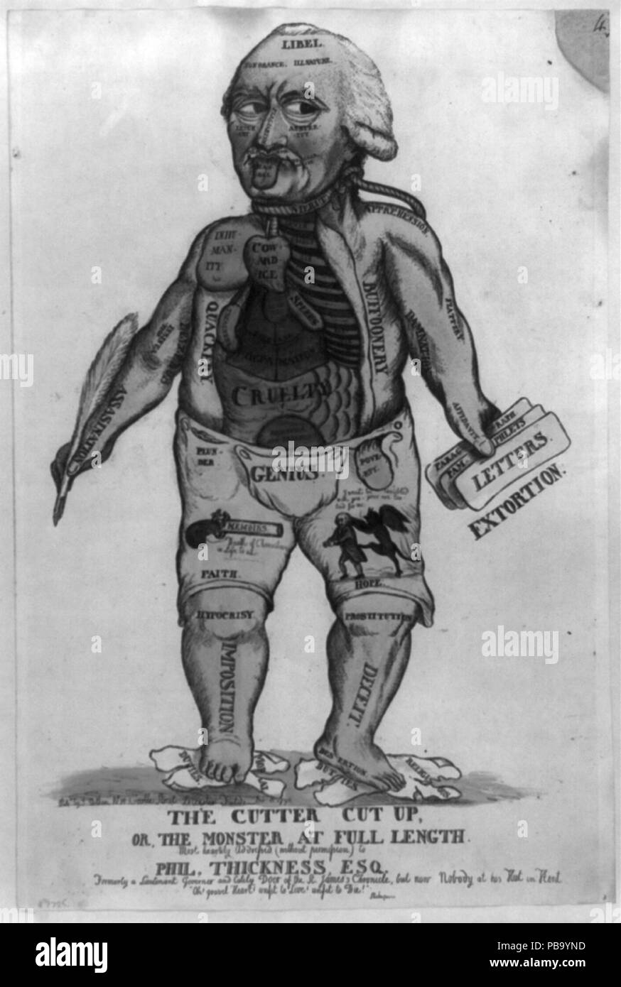 1626 Il coltello tagliare fino o, il mostro a piena lunghezza LCCN2002714821 Foto Stock