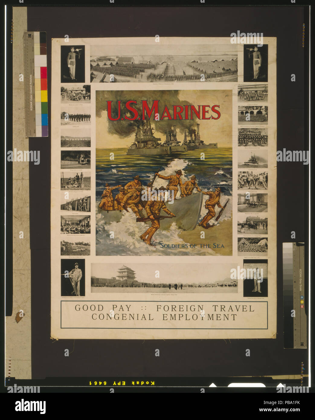 1785 U.S. Marines - "I soldati del mare" LCCN00652147 Foto Stock