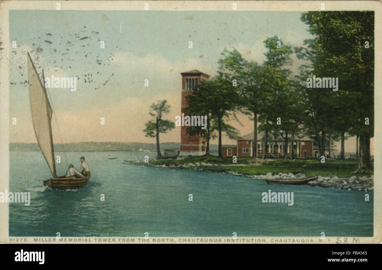 1046 Miller Memorial Torre da nord, Chautauqua istituzione (BNI 23323) Foto Stock