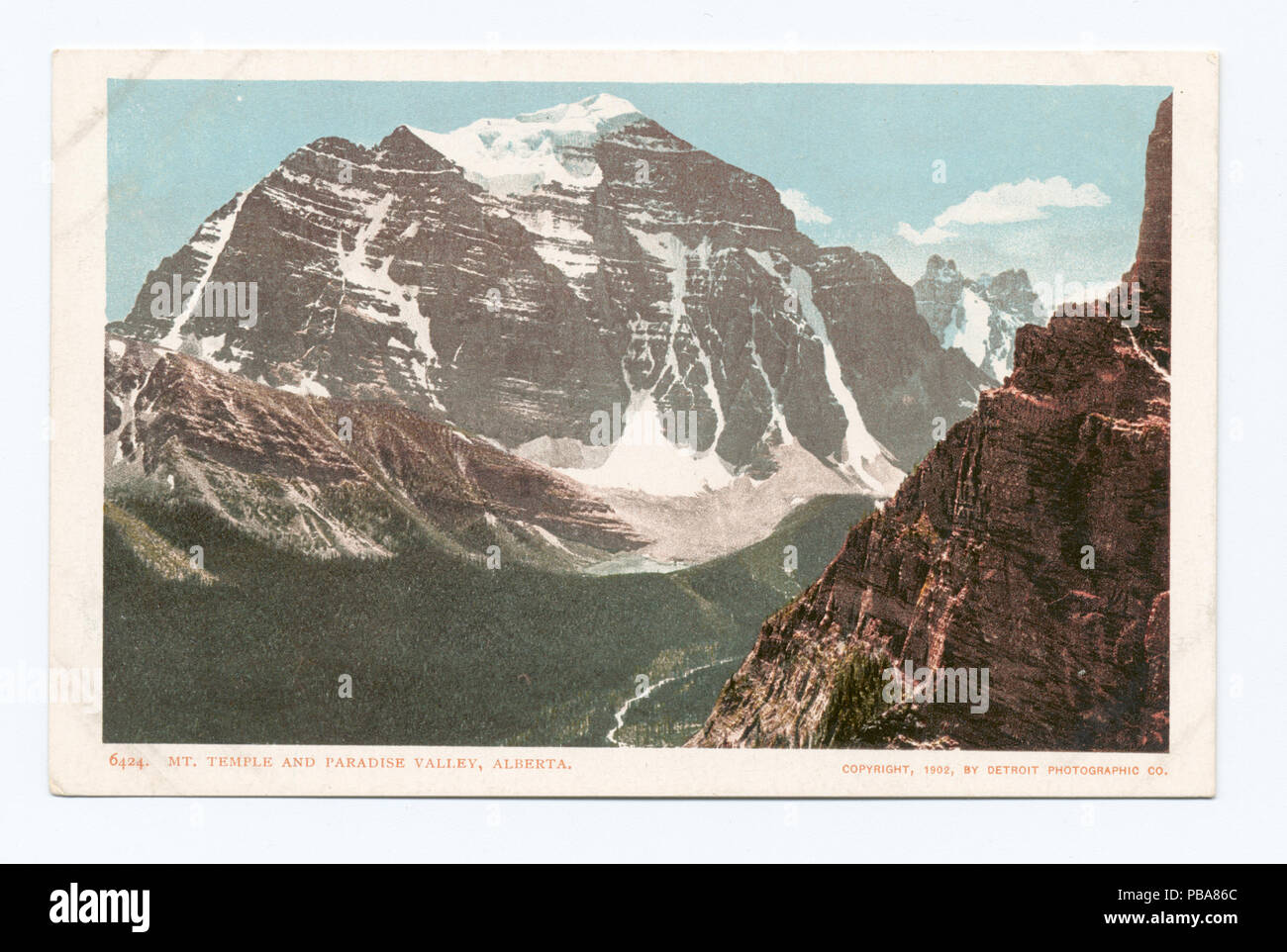 1069 Mt. Tempio e Paradise Valley, Alberta (NYPL b12647398-62728) Foto Stock
