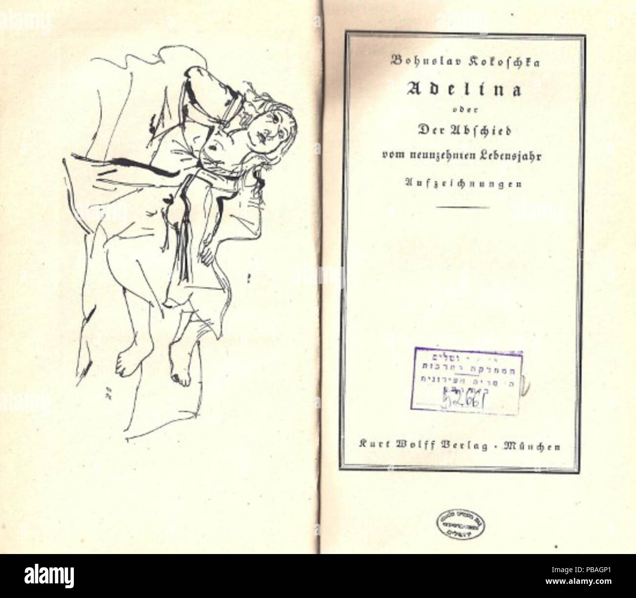 1143 Oskar Kokoschka - Adelina (1920) Foto Stock