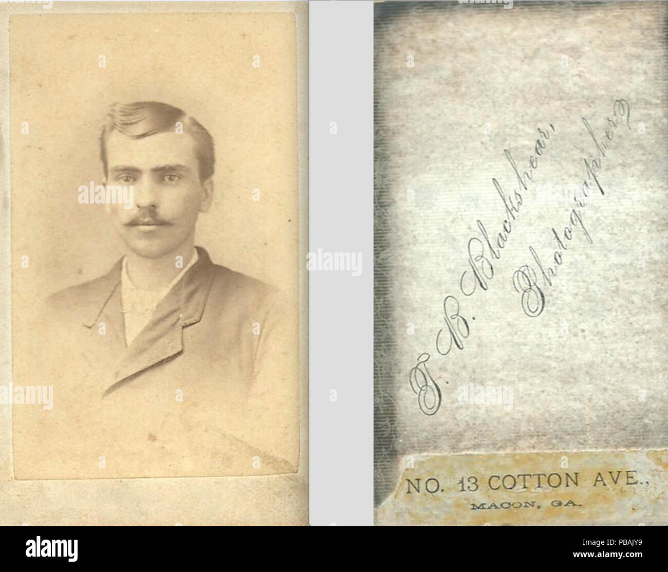 1217 ritratto dell uomo da T B Blackshear di Macon Georgia USA Foto Stock
